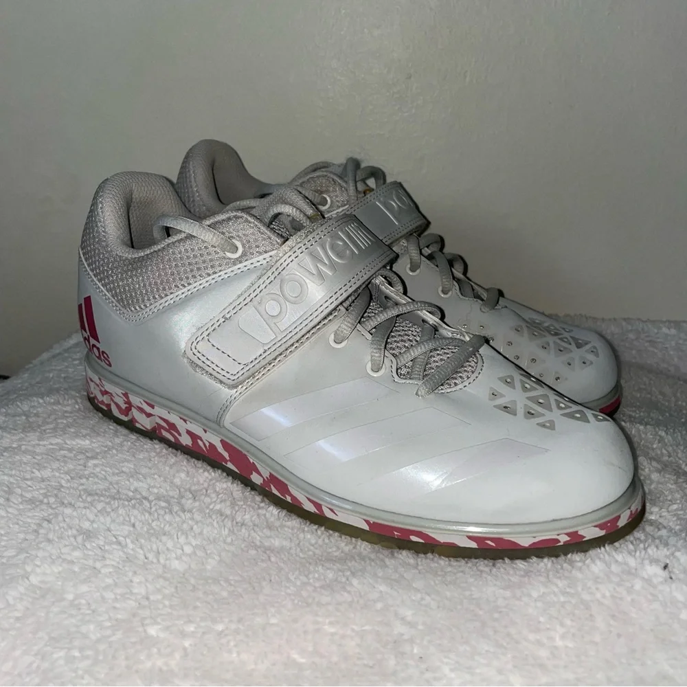 Size 8 Men Adidas Powerlift 3.1 Grey Weight Training Gym Shoes